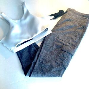 DKNY draw string leggings. M